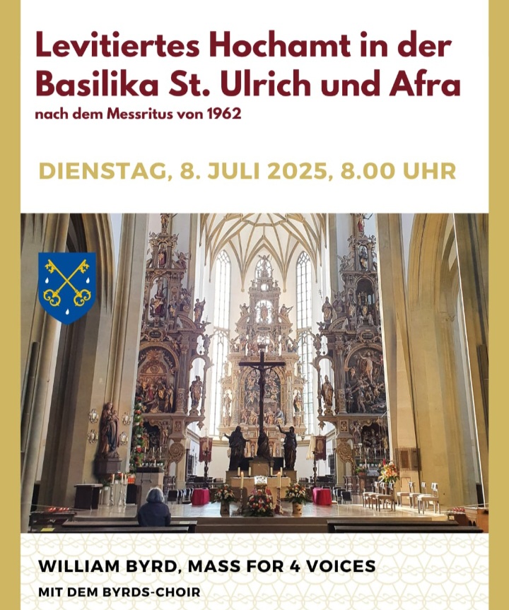 Lev. Hochamt zum Ulrichsfest in Augsburg, Basilika St. Ulrich und Afra